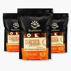 Kit Café Gourmet 100% Arábica Clássico Torrado em Grãos 3 x 500g